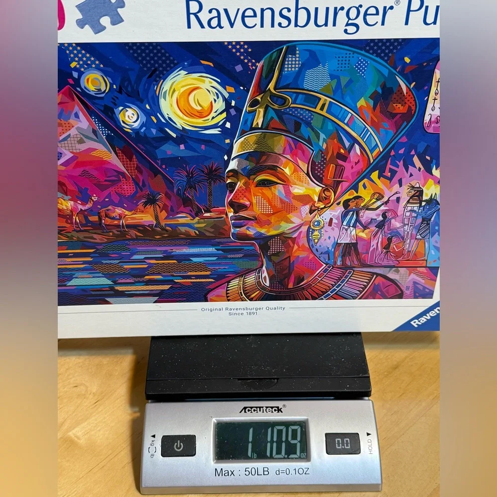 2024 Ravensburger Nefertiti on The Nile Jigsaw Puzzle | 1000 Unique Pieces - Picture 9 of 10